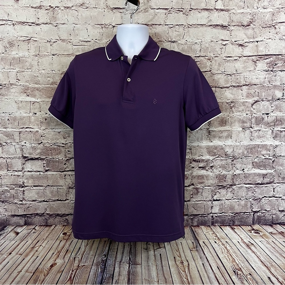 Izod Purple Short Sleeve Polo
